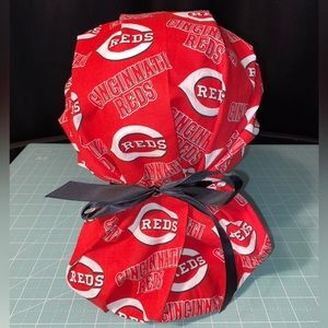 Cincinnati Reds Tie Back Scrub Cap